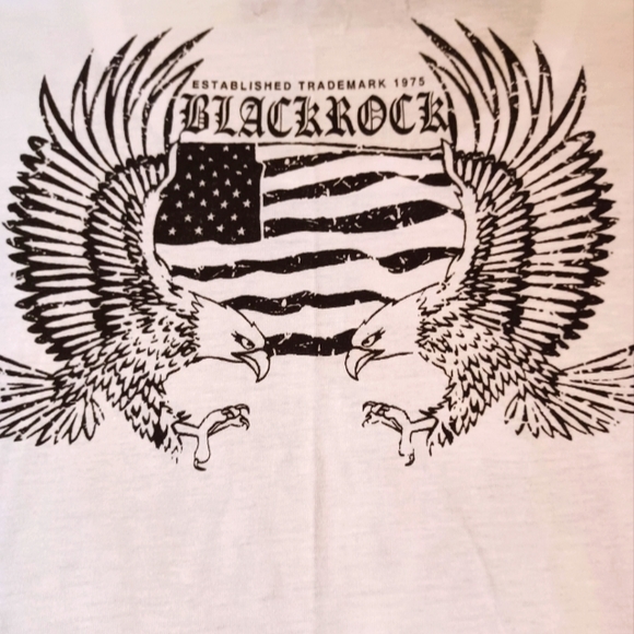 NWT Cesnleoik Black Rock Denim & Co. Patriotic Skull Tee, Size M - Picture 5 of 6